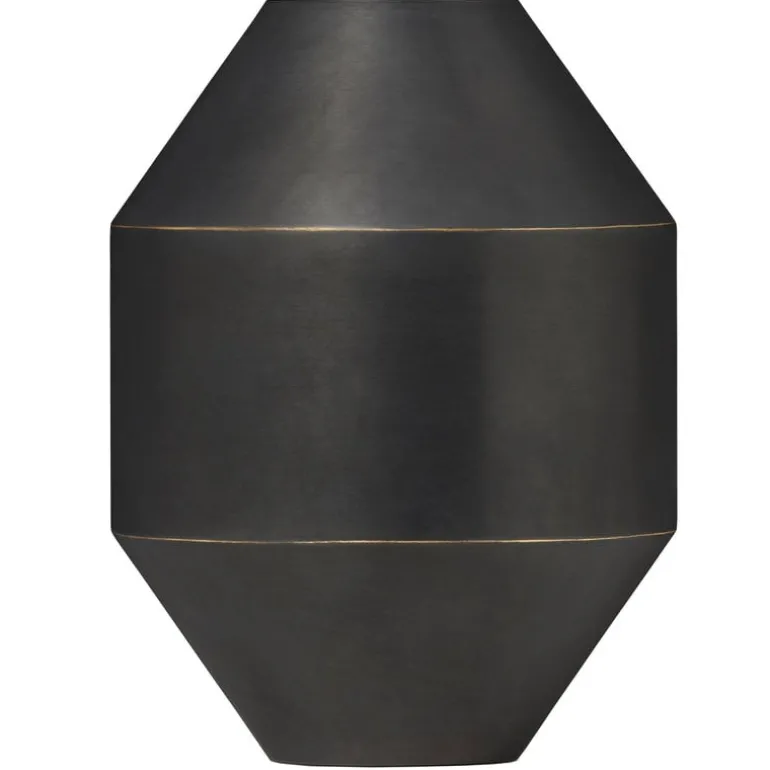 Fredericia Hydro vase, 22,5 cm, black brass