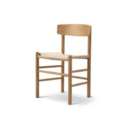 Fredericia J39 Mogensen chair, vintage lacquered beech - paper cord