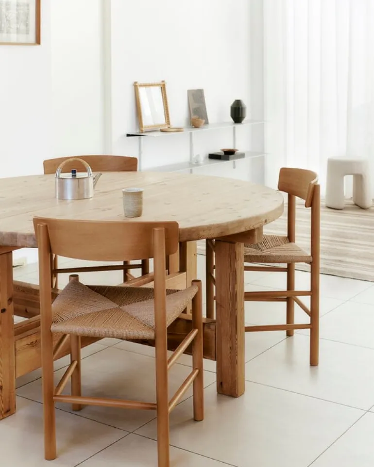 Fredericia J39 Mogensen chair, vintage lacquered beech - paper cord