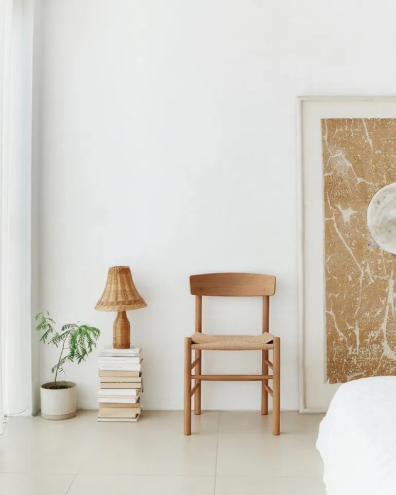 Fredericia J39 Mogensen chair, vintage lacquered beech - paper cord