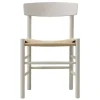 Fredericia J39 Mogensen chair, pebble grey - paper cord