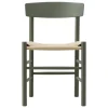 Fredericia J39 Mogensen chair, khaki green - paper cord