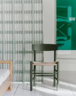 Fredericia J39 Mogensen chair, khaki green - paper cord