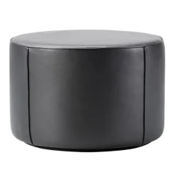 Fredericia Mono pouf 55 cm, black leather