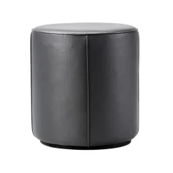 Fredericia Mono pouf 39 cm, black leather