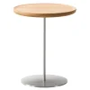 Fredericia Pal table, 37,5 cm, stainless steel - oiled oak