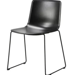 Fredericia Pato chair, sled base, black