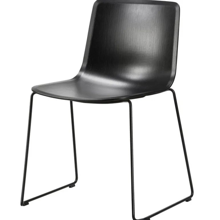 Fredericia Pato chair, sled base, black