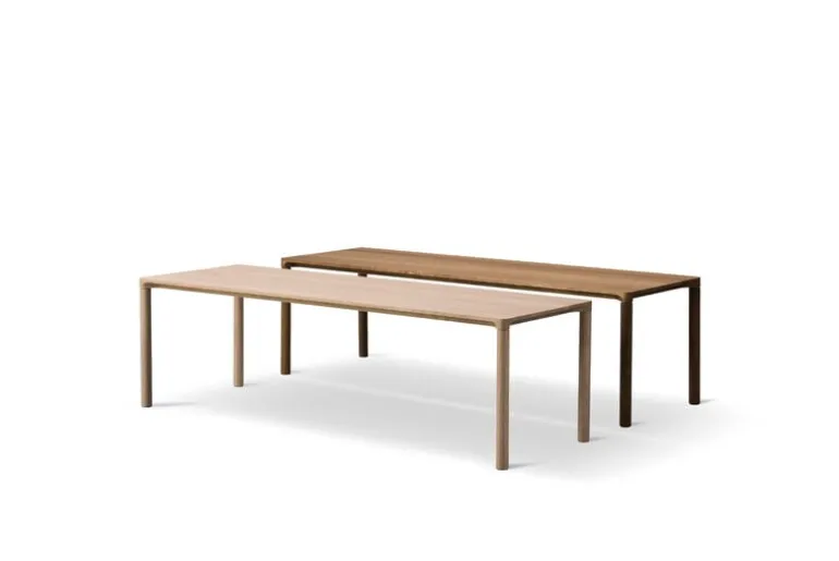 Fredericia Piloti coffee table, 120 x 39 cm, smoked oak