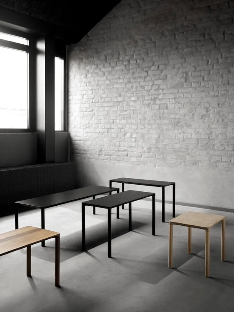 Fredericia Piloti coffee table, 120 x 39 cm, smoked oak