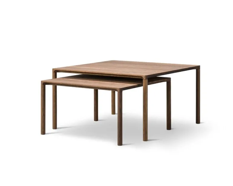 Fredericia Piloti coffee table, 63 x 63 cm, smoked oak