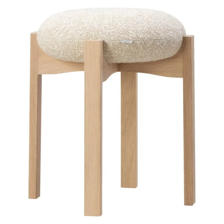 Fredericia Pioneer stool, lacquered oak - beige Zero 0001