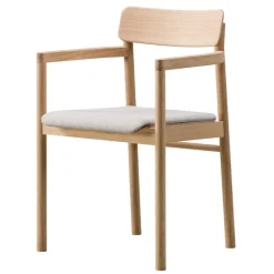 Fredericia Post armchair, oiled oak - light grey