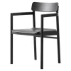 Fredericia Post armchair, black lacquered oak
