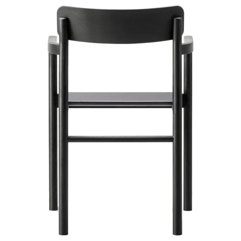 Fredericia Post armchair, black lacquered oak