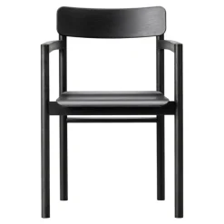 Fredericia Post armchair, black lacquered oak