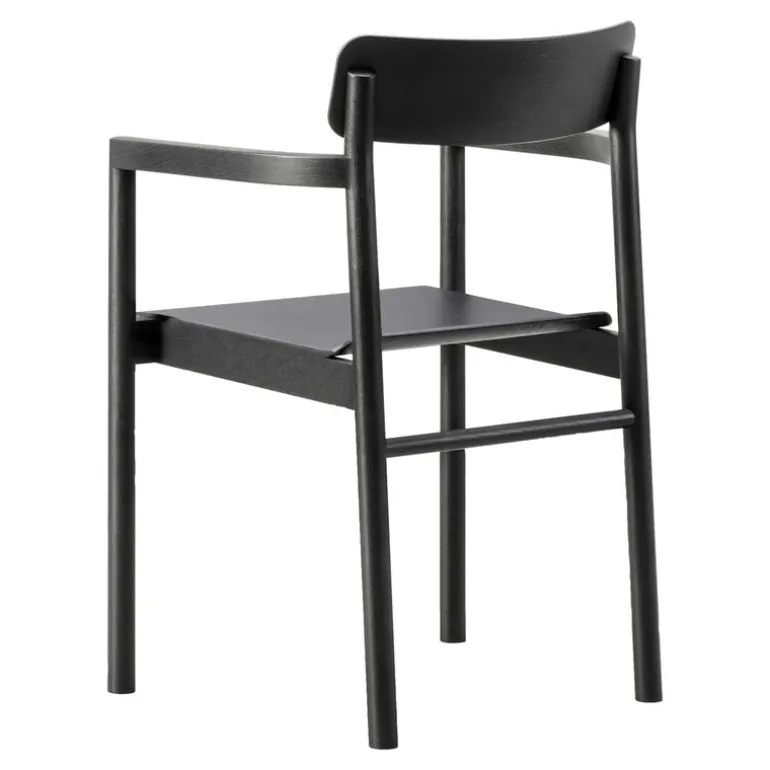 Fredericia Post armchair, black lacquered oak