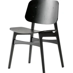 Fredericia Søborg chair 3050, wood base, black oak