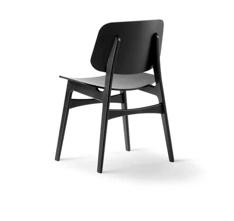 Fredericia Søborg chair 3050, wood base, black oak