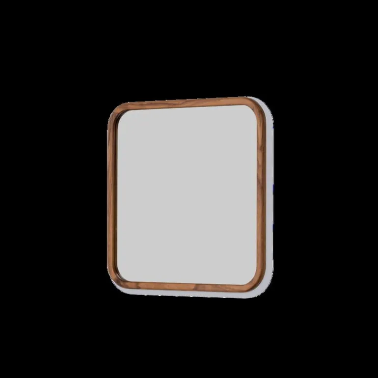 Fredericia Silhouette mirror, 70 x 70 cm, oiled walnut