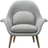 Fredericia Swoon Lounge armchair, Hallingdal 130 - smoked oak