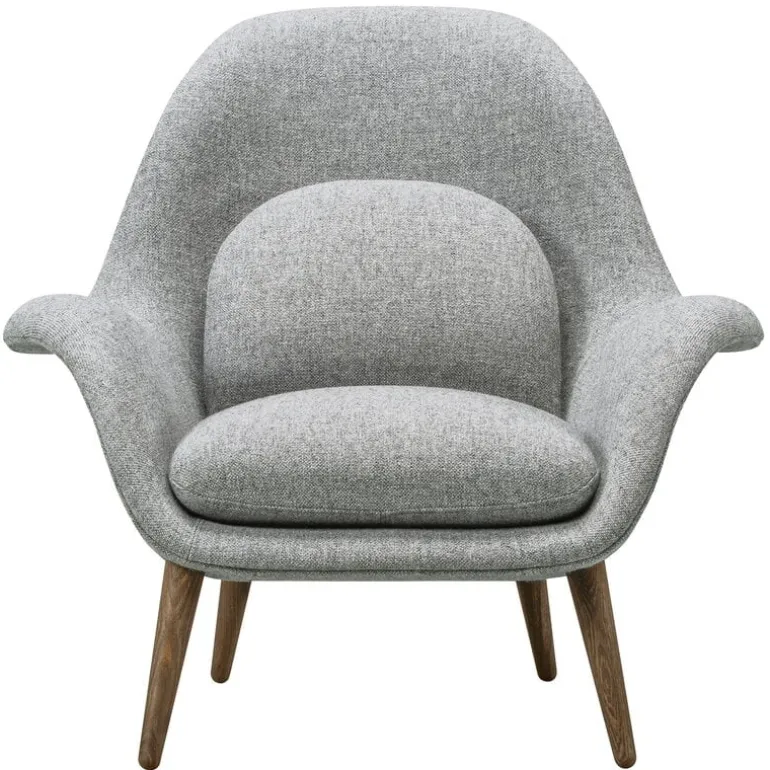 Fredericia Swoon Lounge armchair, Hallingdal 130 - smoked oak
