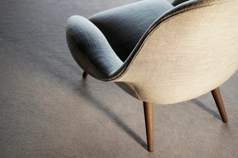 Fredericia Swoon Lounge armchair, Hallingdal 130 - smoked oak