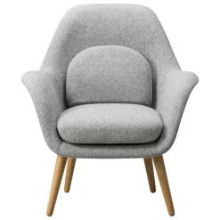 Fredericia Swoon Lounge armchair, Hallingdal 130 - oiled oak
