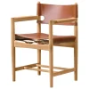 Fredericia The Spanish Dining Chair with armrests, cognac leather - oiled o