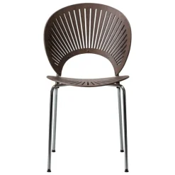 Fredericia Trinidad chair, smoked oak - chrome