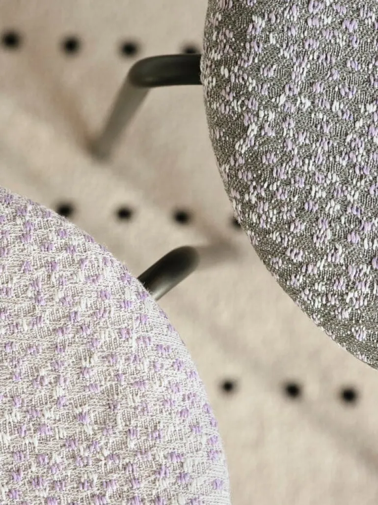 Fritz Hansen Dot stool, white - purple - graphite