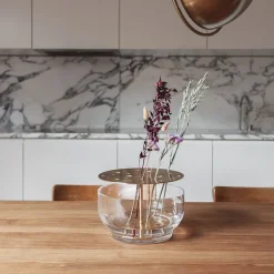 Fritz Hansen Ikebana vase, large, brass