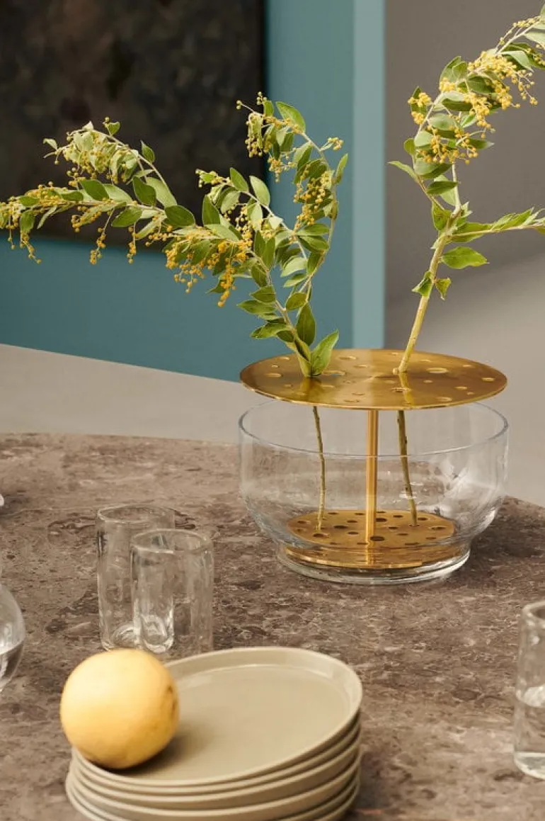Fritz Hansen Ikebana vase, large, brass