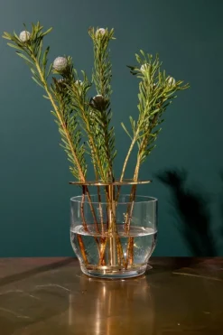 Fritz Hansen Ikebana vase, small, brass