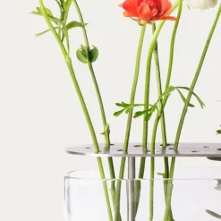 Fritz Hansen Ikebana vase, long, steel