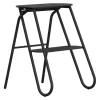 Frost Bukto step ladder, 2-steps, black