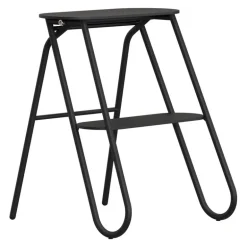 Frost Bukto step ladder, 2-steps, black