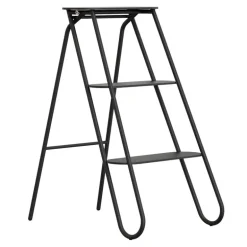 Frost Bukto step ladder, 3-steps, black