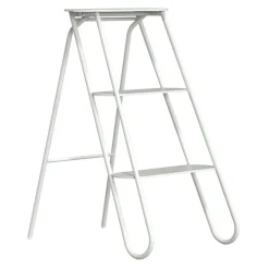 Frost Bukto step ladder, 3-steps, white