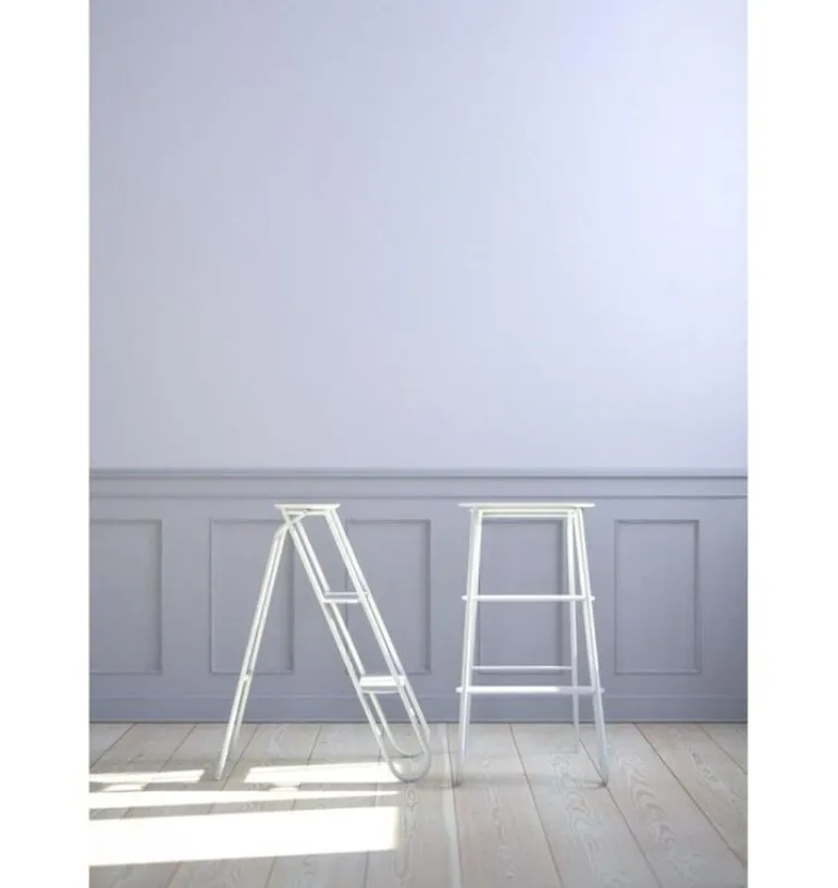 Frost Bukto step ladder, 3-steps, white