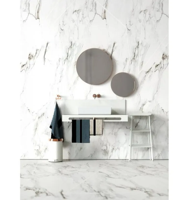 Frost Bukto step ladder, 3-steps, white