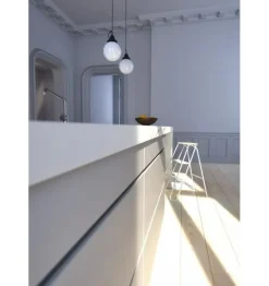 Frost Bukto step ladder, 3-steps, white