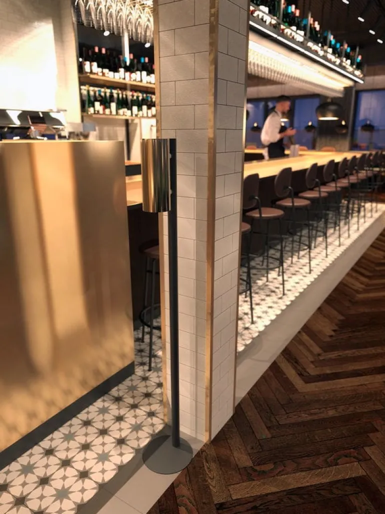 Frost Nova2 floor dispenser stand, matt black