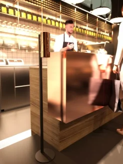 Frost Nova2 floor dispenser stand, matt black