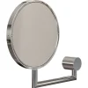 Frost Nova2 magnifying wall mirror, polished steel