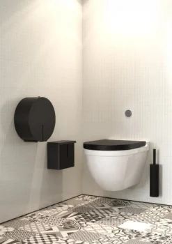 Frost Nova2 toilet brush 2, wall, black