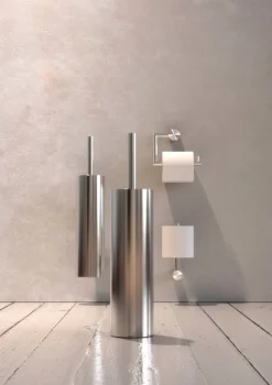 Frost Nova2 toilet brush 1, brushed steel
