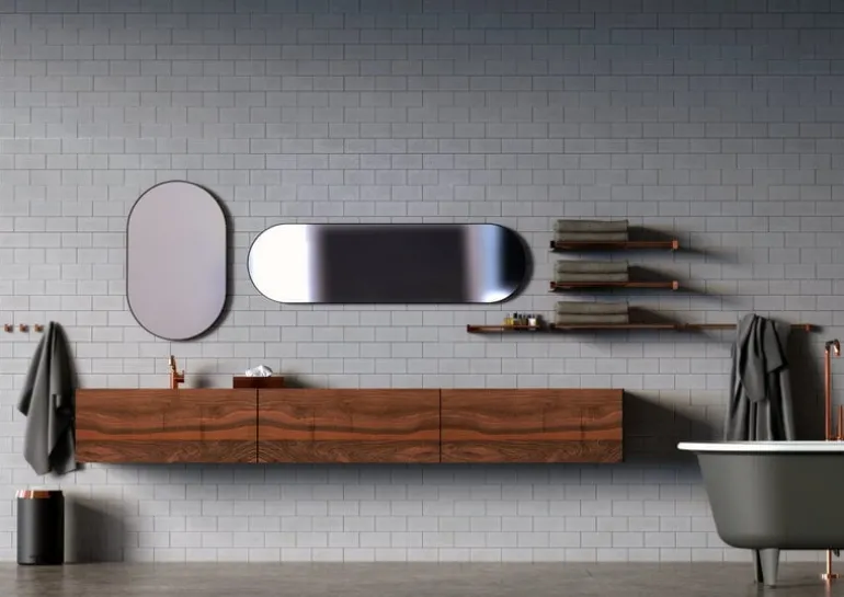 Frost Unu mirror 4138, 50 x 80 cm, black