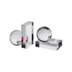 Fundamental Berlin Drops bookend, 2 pcs, clear