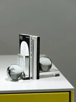 Fundamental Berlin Drops bookend, 2 pcs, clear